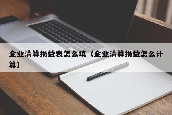 企业清算损益表怎么填（企业清算损益怎么计算）